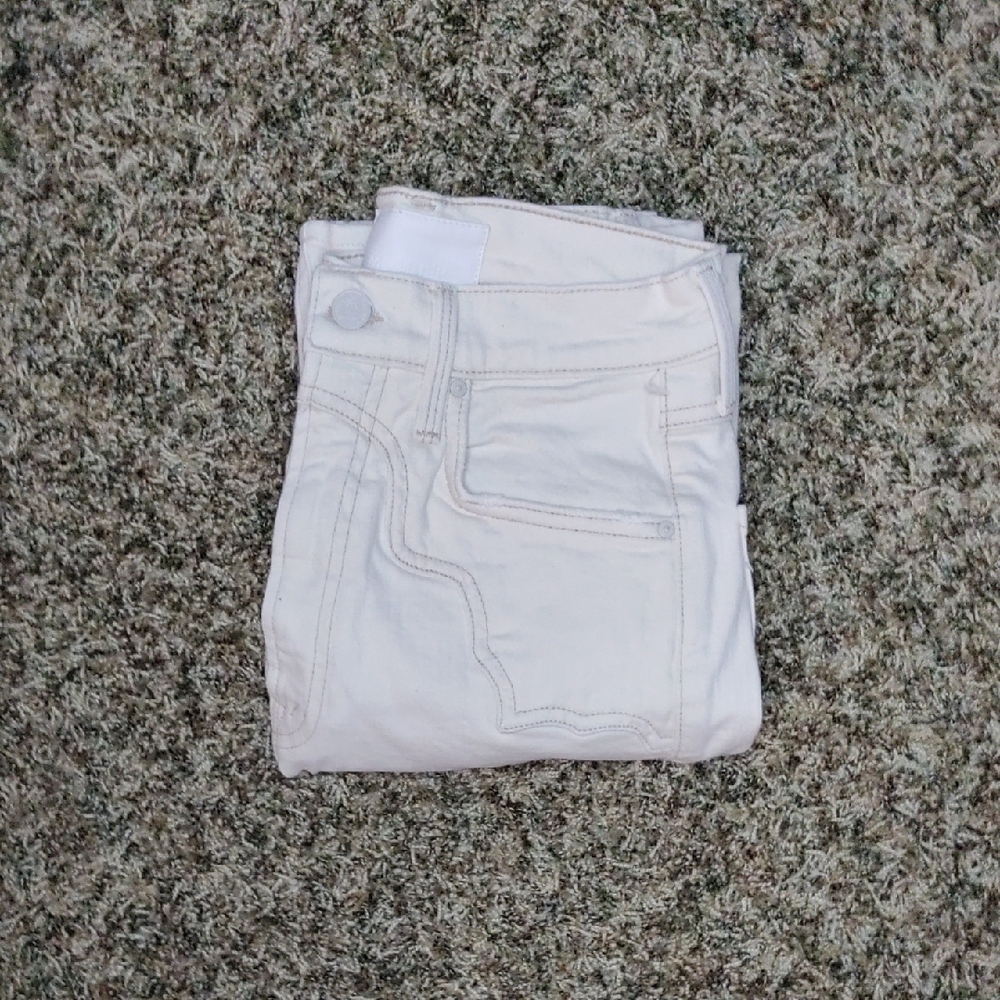 MOTHER Women's Cream Jeans
